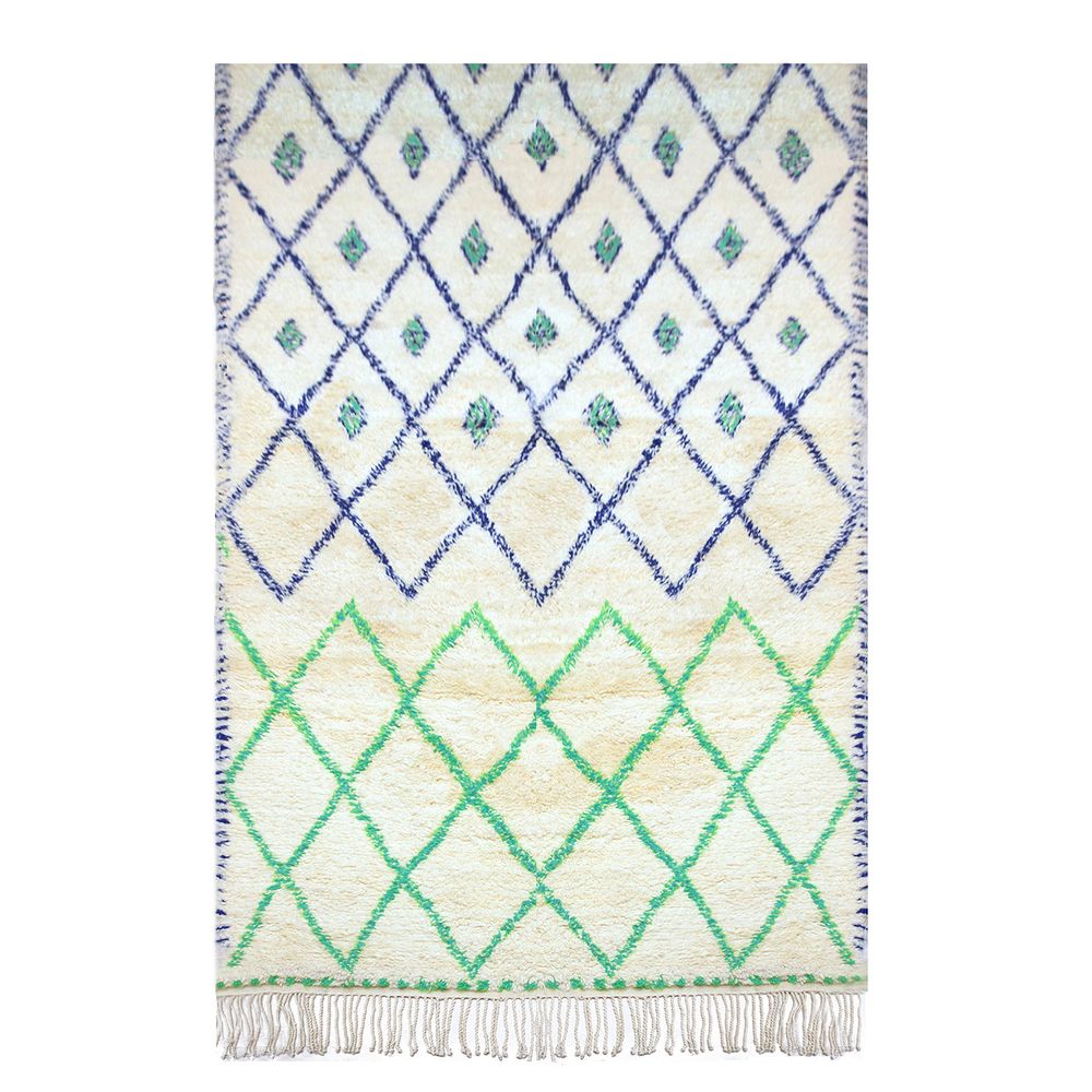AFK LIVING Handmade Berber Rug Majorelle Multicolor