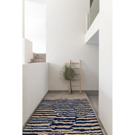 AFK LIVING Handmade Berber Rug Bahia Blue