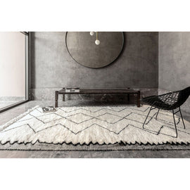 AFK LIVING Handmade Berber Rug Riad Beige