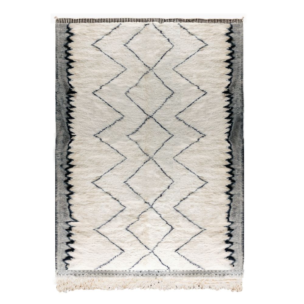 AFK LIVING Handmade Berber Rug Riad Beige