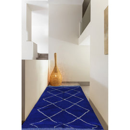 AFK LIVING Handmade Berber Rug Essaouira Blue