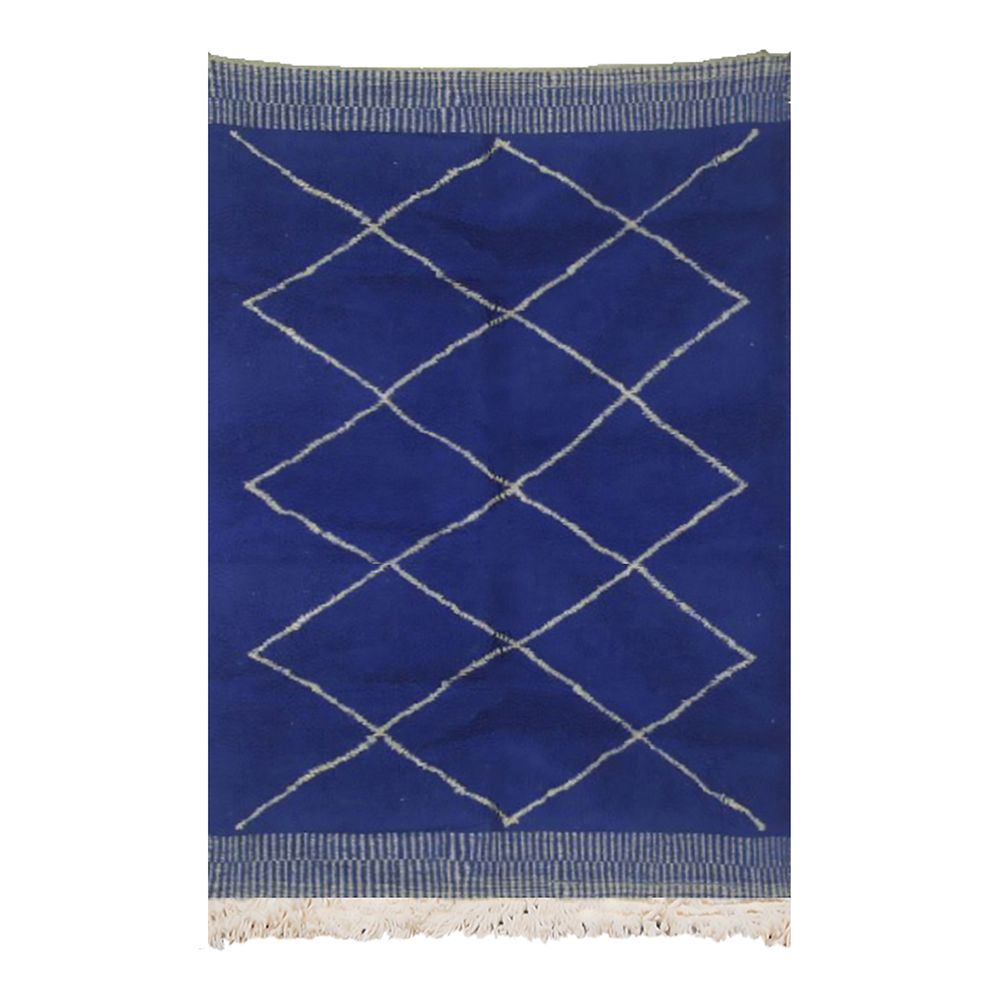 AFK LIVING Handmade Berber Rug Essaouira Blue