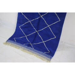 AFK LIVING Handmade Berber Rug Essaouira Blue