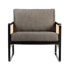 RED EDITION Armchair Cane Black Wood Caviar