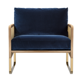 RED EDITION Armchair Cane Natural Wood