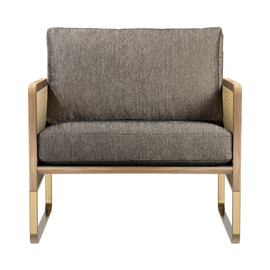 RED EDITION Armchair Cane Natural Wood Caviar