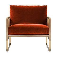 RED EDITION Armchair Cane Natural Wood
