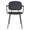 ZAGO Armchair Aston Black Metal Legs Suede Effect Fabric