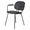 ZAGO Armchair Aston Black Metal Legs Suede Effect Fabric