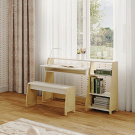 MATHY BY BOLS Montessori Evolving Desk Asymetry pine wood