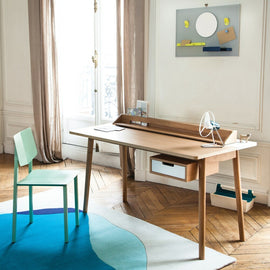 HARTO Desk Honoré Walnut Slate Grey