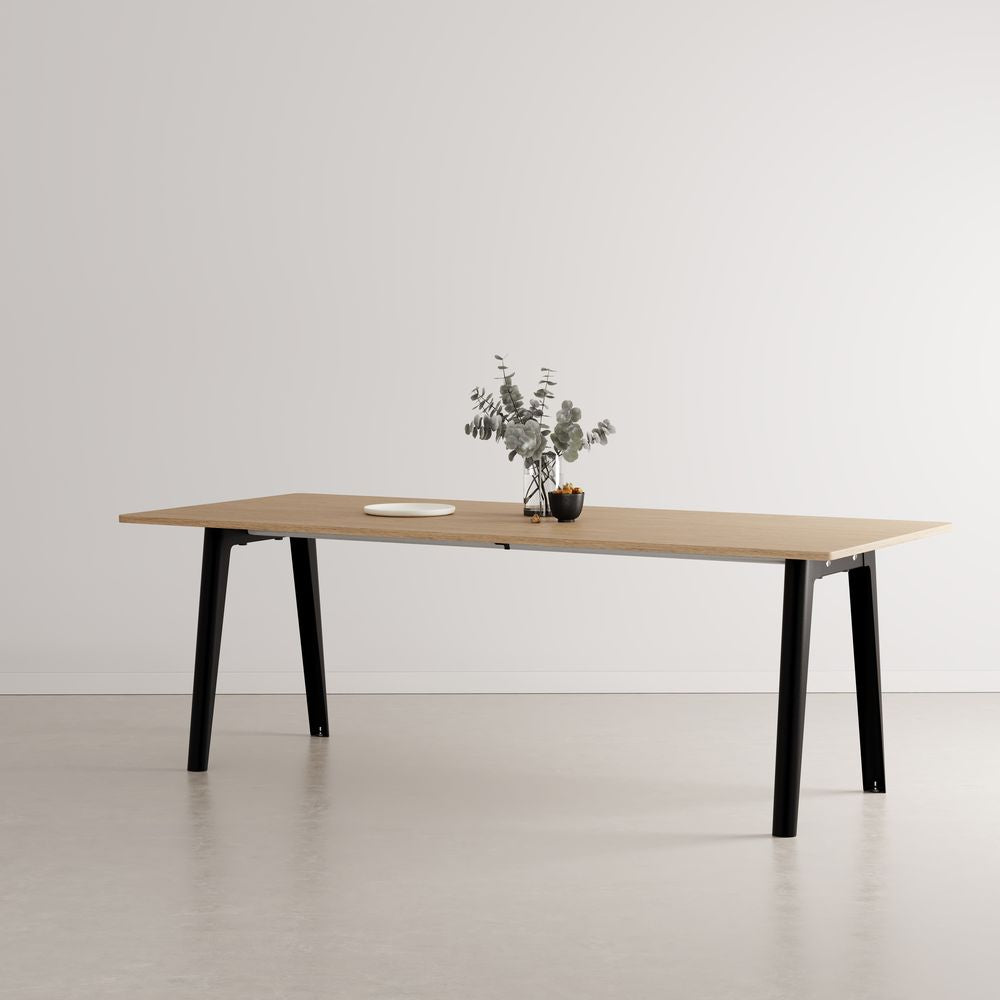 TIPTOE Dining Table New Modern Oak Steel Legs 220cm