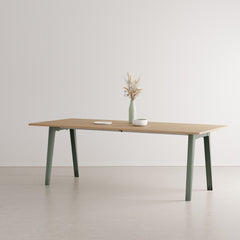 TIPTOE Dining Table New Modern Oak Steel Legs 220cm