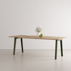 TIPTOE Dining Table New Modern Oak Steel Legs 220cm