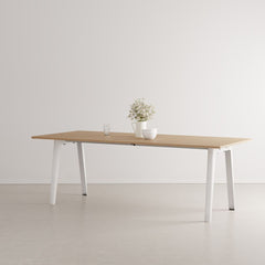 TIPTOE Dining Table New Modern Oak Steel Legs 220cm