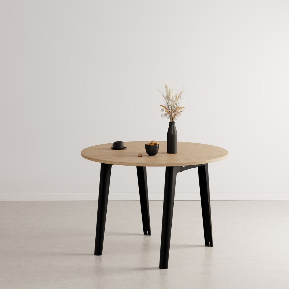 TIPTOE Round Dining Table New Modern Oak Steel Legs ø110cm