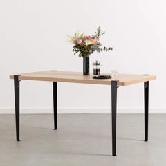 TIPTOE Dining Table Balthazar Oak Steel 150cm