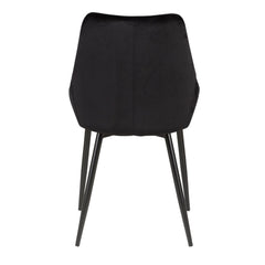 ZAGO Chair Bari metal legs velvet