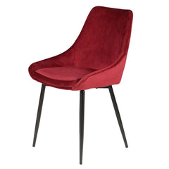 ZAGO Chair Bari metal legs velvet