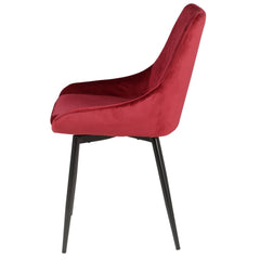 ZAGO Chair Bari metal legs velvet