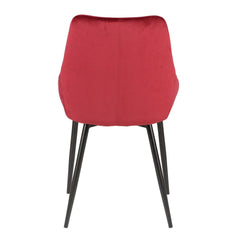 ZAGO Chair Bari metal legs velvet
