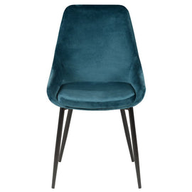 ZAGO Chair Bari metal legs velvet