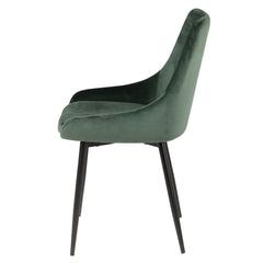 ZAGO Chair Bari metal legs velvet