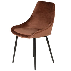 ZAGO Chair Bari metal legs velvet