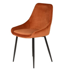 ZAGO Chair Bari metal legs velvet