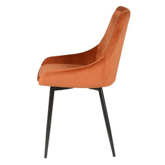ZAGO Chair Bari metal legs velvet