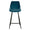 ZAGO Bar Stool Bari metal legs velvet 75cm