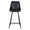 ZAGO Bar Stool Bari Black Metal Llegs Leatherette 67cm