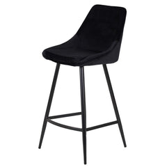 ZAGO Bar Stool Bari metal legs velvet 67cm