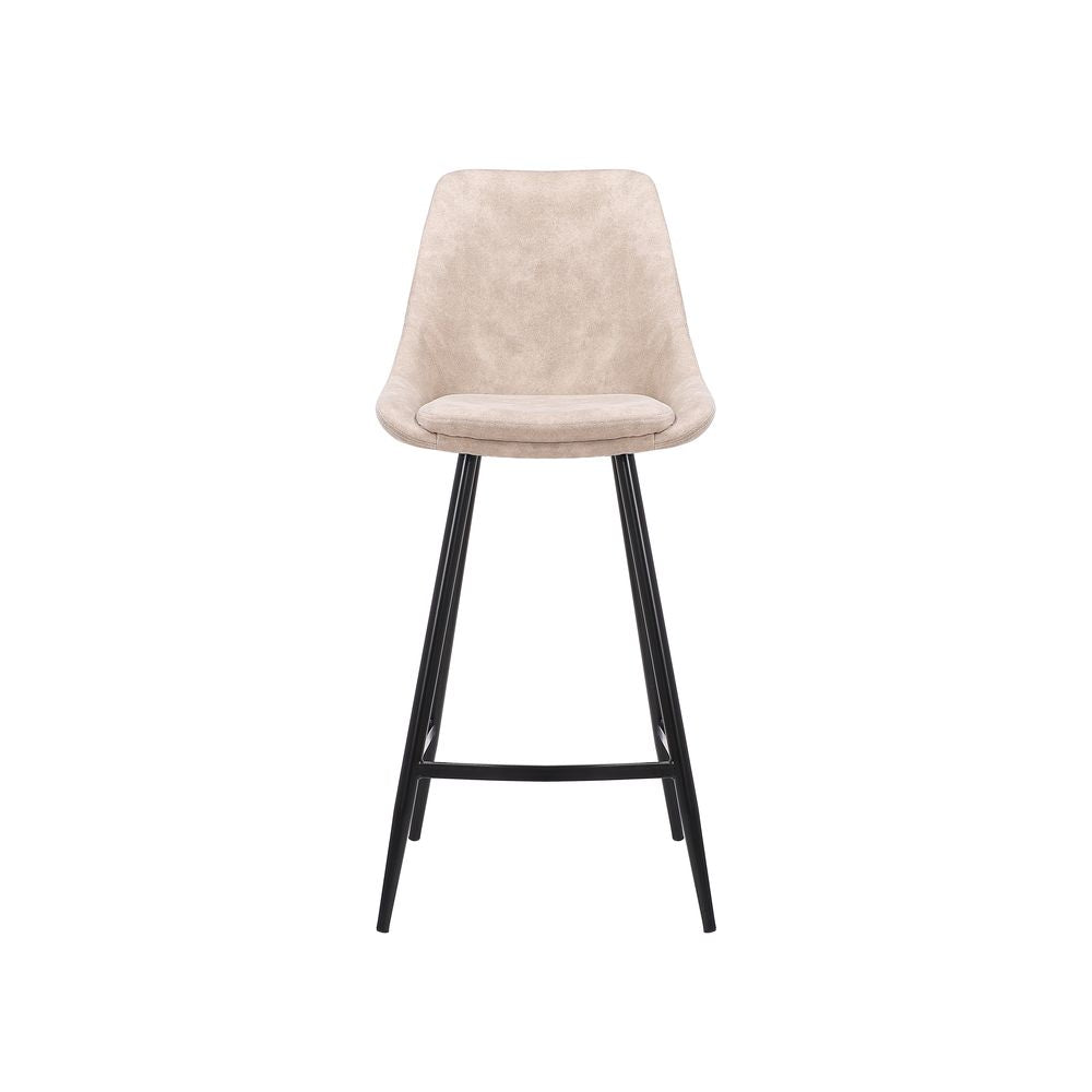 ZAGO Bar Stool Bari metal legs velvet 67cm