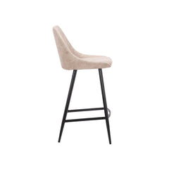 ZAGO Bar Stool Bari metal legs velvet 67cm
