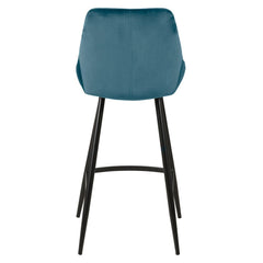 ZAGO Bar Stool Bari metal legs velvet 67cm