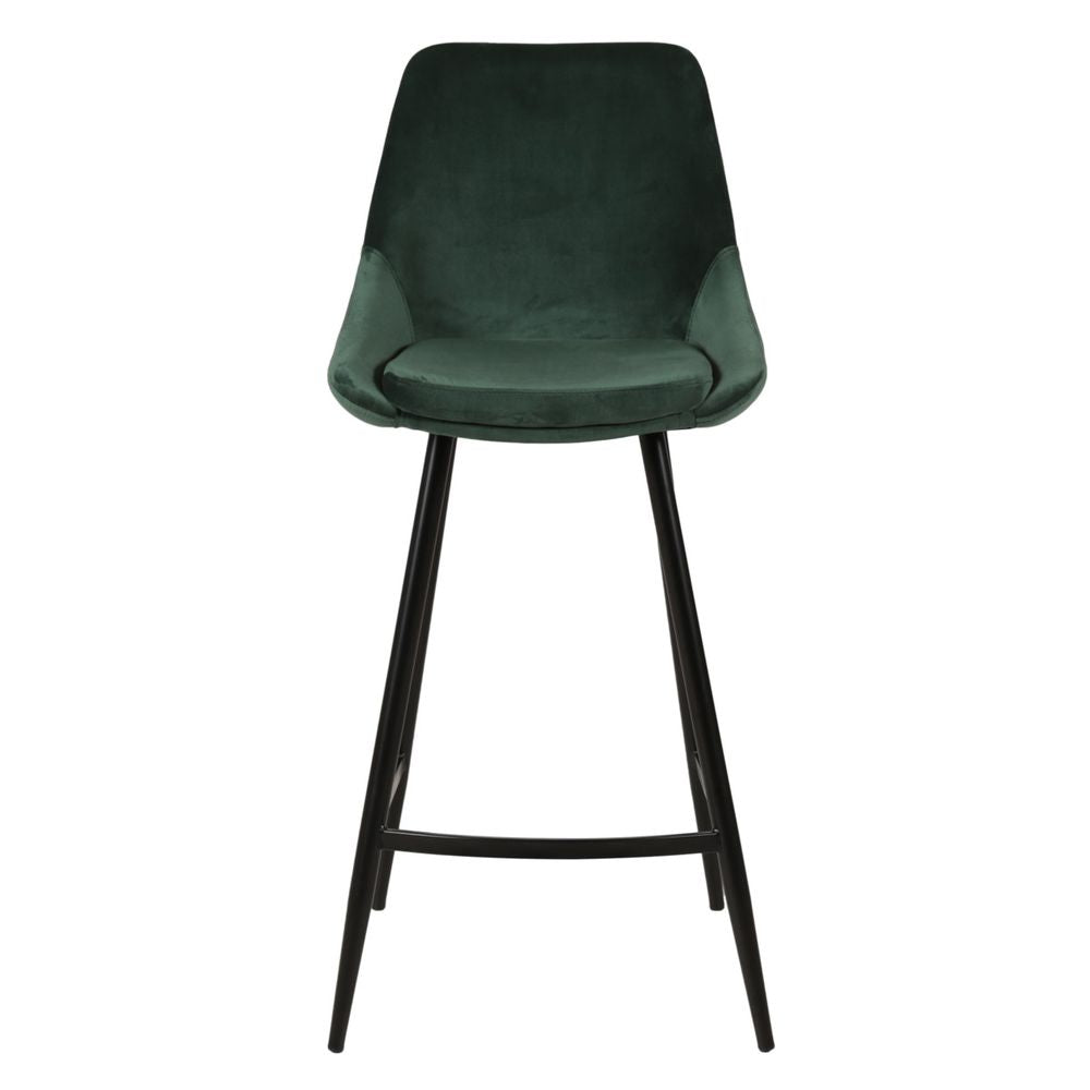 ZAGO Bar Stool Bari metal legs velvet 67cm