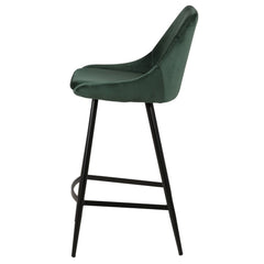ZAGO Bar Stool Bari metal legs velvet 67cm
