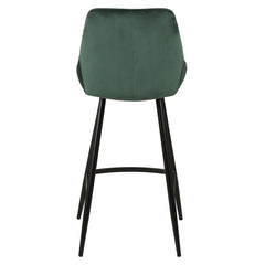 ZAGO Bar Stool Bari metal legs velvet 67cm