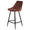 ZAGO Bar Stool Bari metal legs velvet 67cm