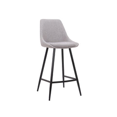 ZAGO Bar Stool Bari metal legs polyester fabric 67cm