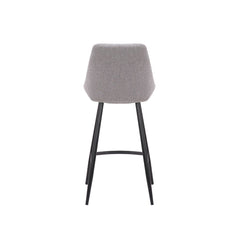 ZAGO Bar Stool Bari metal legs polyester fabric 67cm