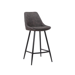 ZAGO Bar Stool Bari metal legs velvet 67cm