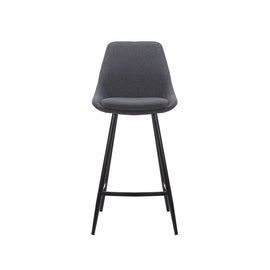 ZAGO Bar Stool Bari metal legs polyester fabric 67cm