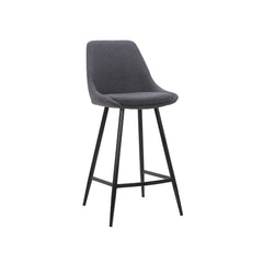 ZAGO Bar Stool Bari metal legs polyester fabric 67cm