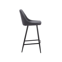 ZAGO Bar Stool Bari metal legs polyester fabric 67cm