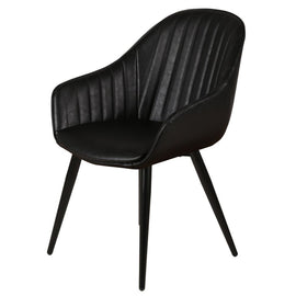 ZAGO Armchair Bari metal legs leatherette