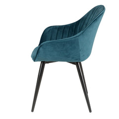 ZAGO Armchair Bari metal legs velvet