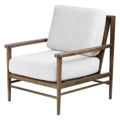 ZAGO Armchair Basil Light Grey Fabric Linen Ash Structure