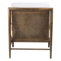 ZAGO Armchair Basil Light Grey Fabric Linen Ash Structure